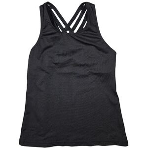 Liakada Girls Dance Wear Strappy Braided Racerback Top, Black, Youth Large NWOT